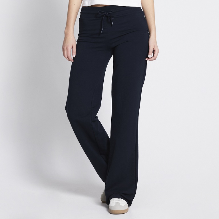 Low waist fitted pants "Ebba" Dark Blue